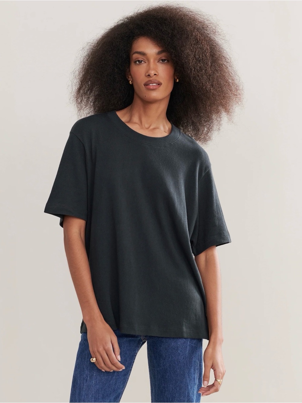 Jenni Kayne Relaxed Tee in Black
